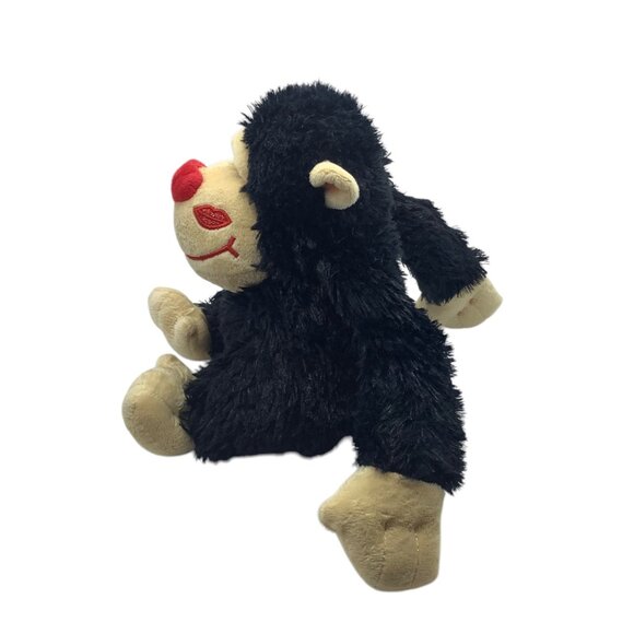 Kissing Gorilla Plush Toy Red Nose Lip Print Black Beige Soft Huggable AGC - Picture 7 of 7